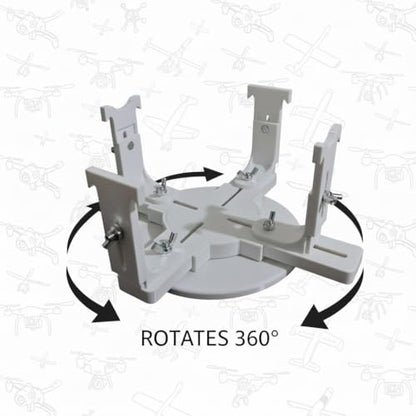 Model Airplane Painting Stand - Professional Adjustable Display Holder & Building Jig, Damped Rotating Base Hobby Tool for 1/72, 1/48, 1/32 Scale Models - Perfect for Painting and Detailing