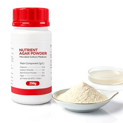 Nutrient Agar Powder 250g - Microbiology Culture Medium for Petri Dishes