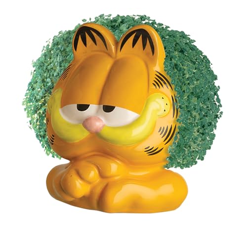 Chia Pet Garfield Terracotta Planter with Seed Pack - color: Garfield