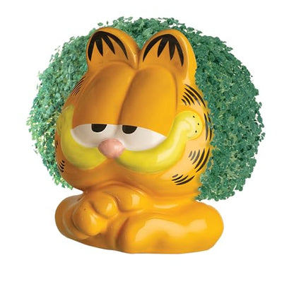 Chia Pet Garfield Terracotta Planter with Seed Pack - color: Garfield