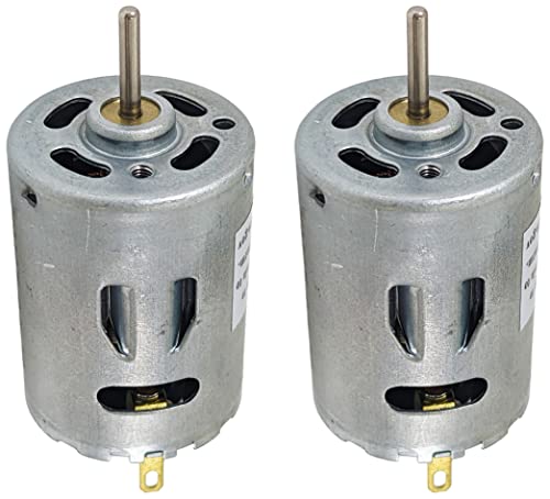 2 Pack 9V Heavy Duty DC Motor 12,500 RPM Max (1.08" Diameter x 1.48" Length) - EX ELECTRONIX EXPRESS