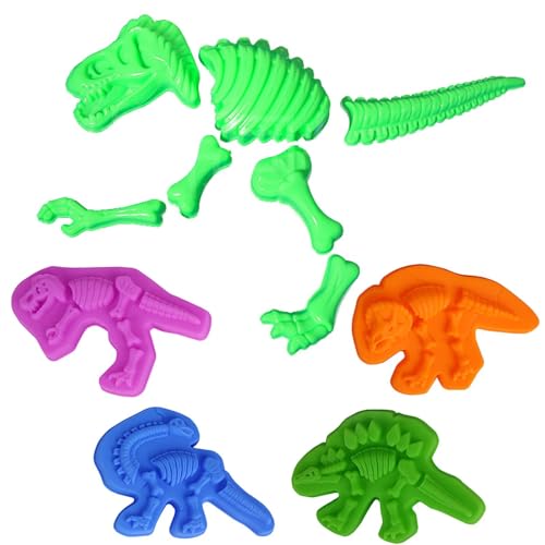 Unleash Creativity with 11 Unique Dinosaur Fossil Molds Dough Toys Dough Accessories Set.Ideal as a Gift for Kids Aged 3-4-8 Years