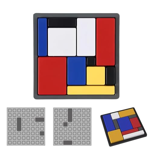 Logic Puzzle Brain Teaser Game for Kids & Adults, 88 Challenges 4 Difficulty Levels, Portable Design for Brain Training (1pcs) - color: 1pcs