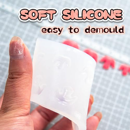Nuvretk 8 Cute Silicone Molds for Needle Felting - Cat Nose Shapes for Stuffed Animals, DIY Crafts, and Accessories (Garfield) - size: CAT-Garfield