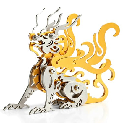Chao Feng Gold 3D Metal Puzzle Mechanical Model Kit Stainless Steel - color: B3-chao Feng