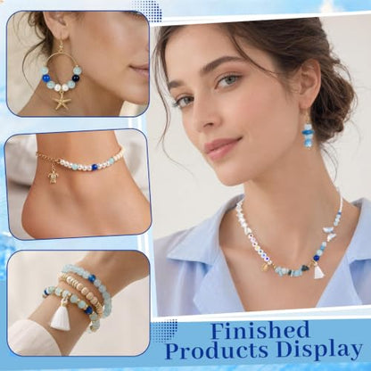Wurosi Jewelry Making Supplies Kit, Bracelet Making Kit for Adult - color: Blue