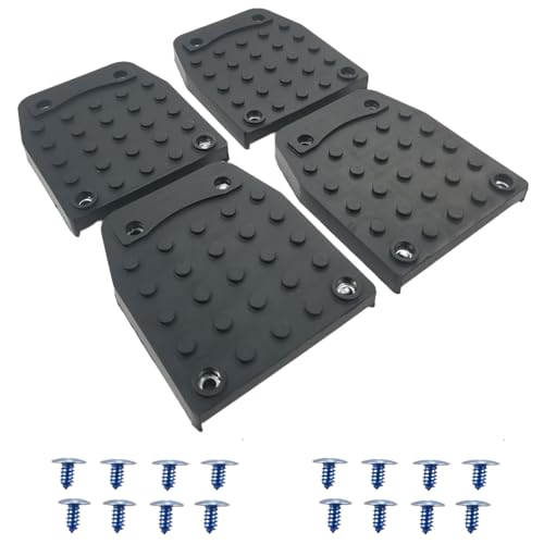Drywall Stilt Sole Replacement Kit - 4Pcs Drywall Stilt Non-Slip Mats for Construction, Painting, Electrical Work Universal Anti-Slip Pads for All Stilts