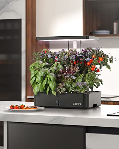 iDOO Smart Hydroponics Growing System with 12 Pods Kit Indoor Herb Garden - size: 12Pods WIFI