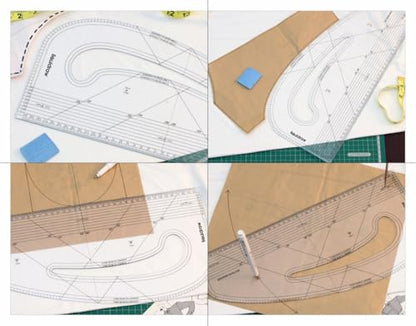 Liquidraw Pattern Maker and Grading Ruler Set, Clear Acrylic Sewing Tools - style: Pattern Maker & Grading Ruler Set