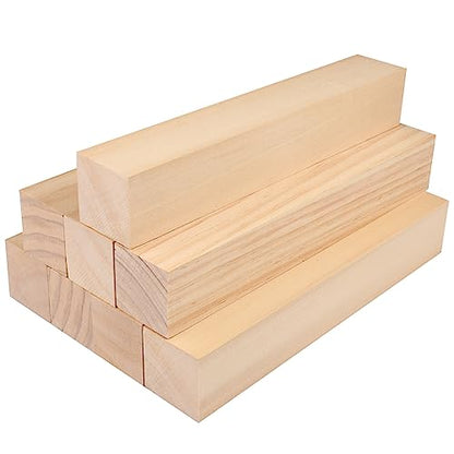 8 Pack Basswood Carving Blocks, 12x2x2 Inches Basswood Blocks for Beginner to Advanced Carvers, Ideal for DIY Projects and Gifts, Soft and Smooth, Easy Whittling and Carving,by GNIEMCKIN. - size: 8 Pack 12x2x2 Inches