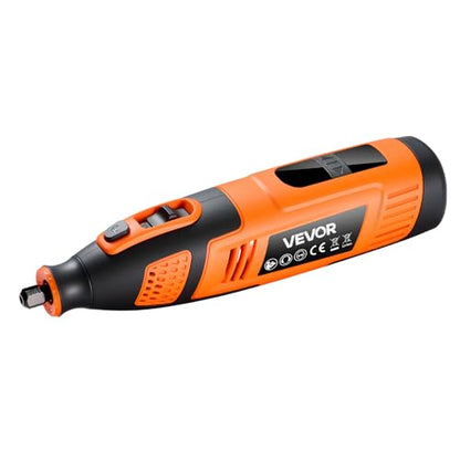 VEVOR 119-Piece Cordless Rotary Tool Kit, DC12V Portable Mini Power Rotary Tool, 28-Level Speed 5000-32000 RPM Multi-Purpose DIY Tools for Engraving, Sanding, Polishing, Carving, Cutting, DIY Crafts - style: 119PCS