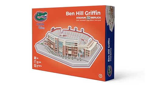 Pro-Lion 3D Jigsaw Puzzle of Ben Hill Griffin Stadium -92 Pieces | Home of Florida Gators | NCAA Football Gifts for Age 7+ - color: Florida Gators