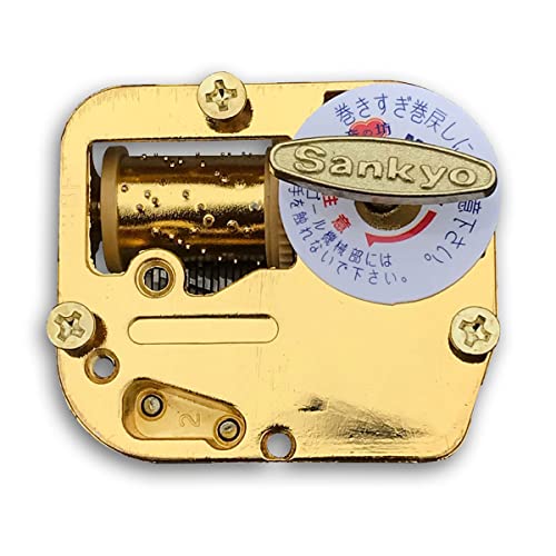 BinkeGG Clockwork Music Box Spare Part Golden Wind Up Sankyo Musical Mechanism Tune: Can't Help Falling in Love - color: 02. Music Box Parts, size: Can't Help Falling in Love