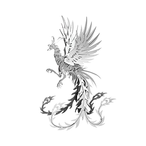 FILASLFT 3D Metal Puzzles for Adults,Mechanical Model Kit Undead Bird - color: B2-undead Bird-silvery