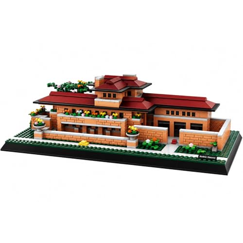 1182Pcs Robie House Chicago Building Set World Landmark Architecture Model Collectible Toy for Kids and Adults - color: Robie House