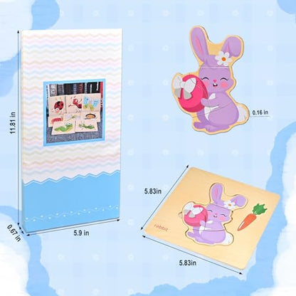 8pcs Wooden Puzzles for Toddlers 1-2-3-4, Farm Puzzles Ages 1-2-3-4 - style: Farm Animal