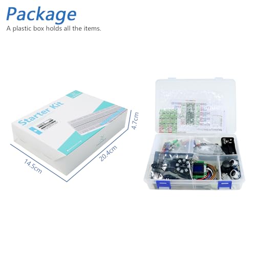 Freenove Super Starter Kit for Raspberry Pi Pico 1 2 W (Not Included), 588-Page Detailed Tutorial, 175 Items, 94 Projects, Python C Java Code - color: without Raspberry Pi Pico