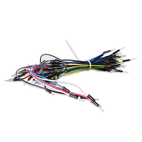 65pcs Jumper Wires Solderless Flexible Breadboard Cable Male to Male Compatible with Arduino Breadboard and Circuit Board