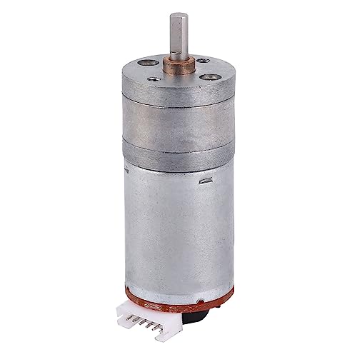 Gear Motor, High-Precision Metal Encoder Motor with Mounting Bracket 65mm Wheel Kit DC12V for Robotics Smart Car DIY Projects - size: Speed 130