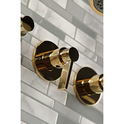 Kingston KBX8132NDL Tub and Shower Faucet, Polished Brass - color: Polished Brass