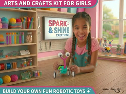 DIY STEM Toys Arts and Crafts for Girls Ages 8-12-14, Birthday Gift Project - color: Pink- Stem Craft for Girls