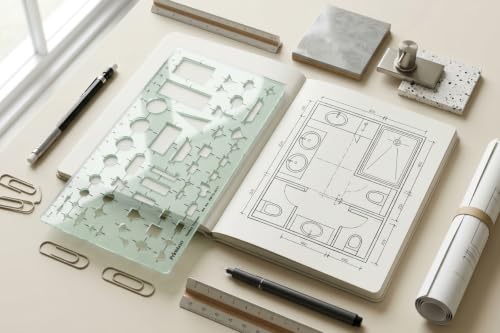 Printtoo Sanitary Planning Template, Acrylic Drafting Stencil for Architect - color: Series -PRTD-2411A