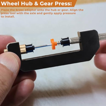HO Slot Car Wheel & Gear Press Puller Tool 2pcs