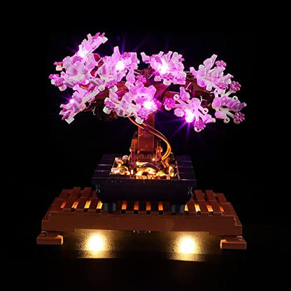 Lightailing Led Light for Lego 10281 Bonsai Tree Building Blocks Model - NOT Included The Model Set - style: (Only Light) 10281 Pink Bonsai Tree