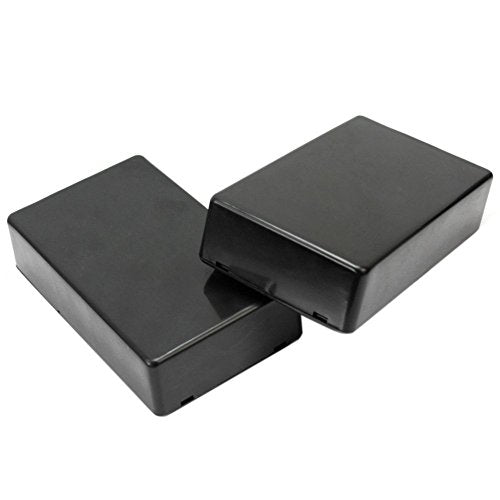 5Pcs Black Waterproof Plastic Electric Project Case Junction Box 3.94 x 2.36 x 0.98 inches(100x60x25mm).