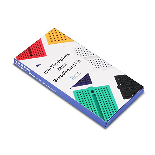 ELEGOO Mini Breadboard Kit 6-Pack, 170-Point Solderless Prototype Boards - size: 6 PCS 170 Point