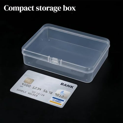 LJY 12 Clear Rectangular Plastic Boxes, 4.5 x 3.3 x 1.1 in for Watch Parts - color: Transparent, size: 4.5 x 3.3 x 1.1 inch