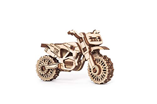 EWA Eco-Wood-Art Vehicles Set 5-in-1 Wooden 3D Puzzle, Mechanical 3D Puzzles for Adults, 364-Piece, with Wind-Up Rubber-Band Motors