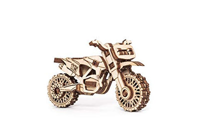 EWA Eco-Wood-Art Vehicles Set 5-in-1 Wooden 3D Puzzle, Mechanical 3D Puzzles for Adults, 364-Piece, with Wind-Up Rubber-Band Motors