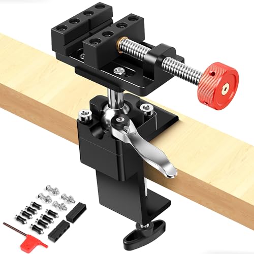 ArtyMaster 360° Rotating Mini Bench Vise with Quick-Release Ratchet Wrench, 2.48" General-Purpose Table Vise for Woodworking, Metalworking, Modeling, Mini Vice Clamp for Small Projects WT104C - style: Mini Vise 360°