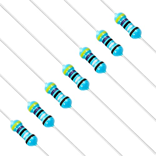 Chanzon 100pcs 1/4W (0.25W) 4.7 Ω ohm Metal Film Fixed Resistor - size: [1-4ZC01] 4.7 ohm