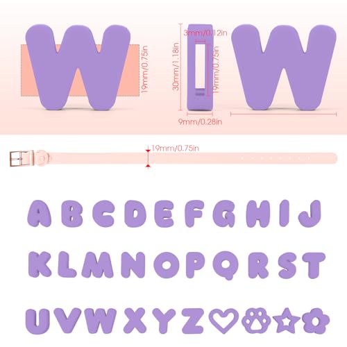 Wisedog Dog Charms for Collar, Lilac, 19MM - color: Lilac, size: 19mm