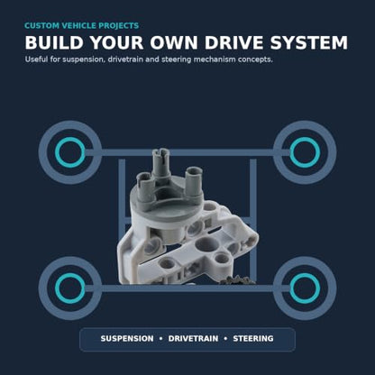4-Pack MOC Suspension Drive Kit 12:20 Ratio with Axles and U-Joints