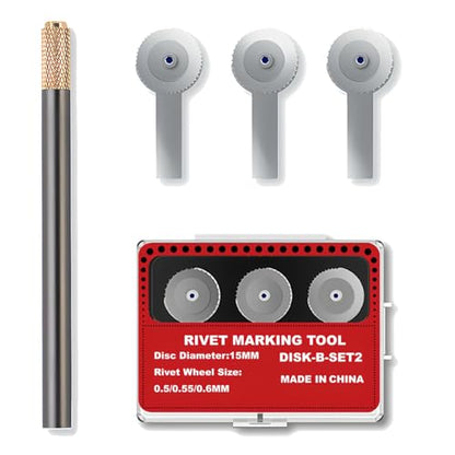 HUBEST Model Rivet Maker Tool, Large Diameter 0.5-0.6mm, for 1/72 Scale - size: RM-B2