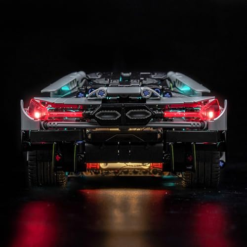 LED Lighting Compatible with Lego Technic Lamborghini Revuelto Super Sports Car 42214 - JUST Lights,Light Kit Compatible with Lego Technic 42214,NOT Included The Model Set