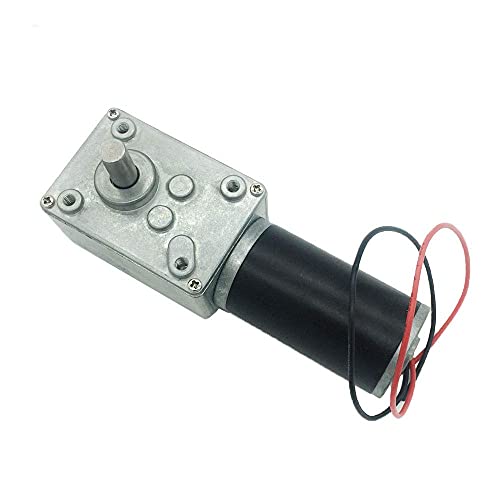 BRINGSMART 24V 470rpm DC Worm Gear Motor Self-Locking Mini Engine Turbine - size: 24V 470rpm