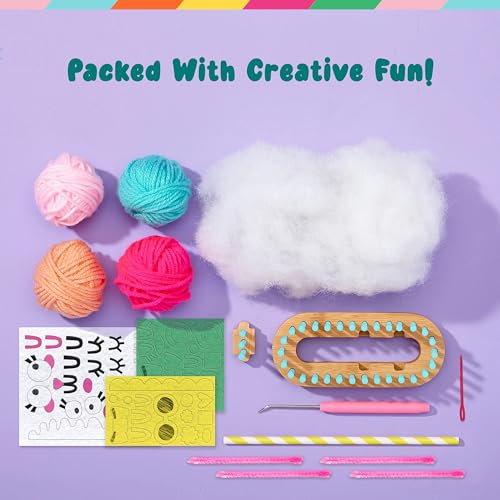 Bright Stripes Nimble Knitter Adjustable Loom Craft Kit for Kids, Ages 8+ - color: Multicolor, style: Nimble Knitter