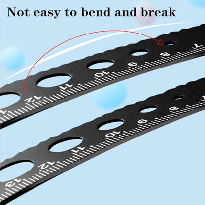 4 Pack Aluminum Triangular Scale Ruler Set, Metal Protractor & Straight Ruler, Laser Engraved Centimeter Drafting Tools for Students Engineers Designers(Purple) - color: Purple