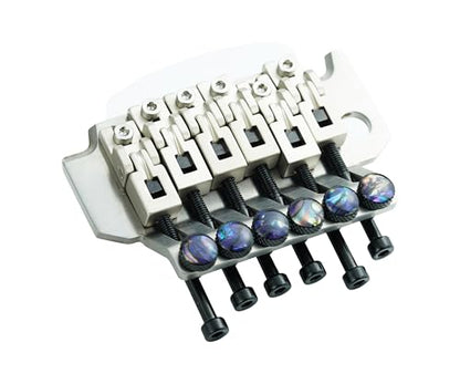 Guyker Guitar Bridge Saddle Fine Tuning Screws Set with Galaxy Top for Tremolo Bridge System Replacement Part Black (FR-002, 6PCS) - color: FR002-BK-6pcs