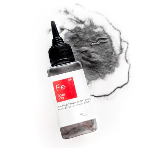 Iron Fillings (Purity > 99%) - Magnetic Iron Powder for Science, Education, Creative, Art and School Project - 3.5 oz (100gr) - size: 3.5 oz (100 gr)