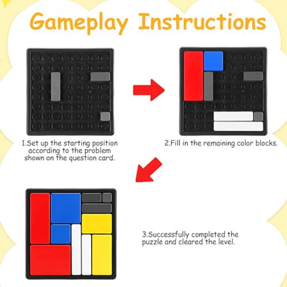 KFHENSMR Logic Puzzle Brain Teaser Game for Adults & Teens 88 Challenges