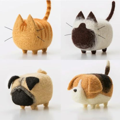 Truslin Needle Felting Kit, 4 Pcs Doll Making Needle Felting Starter Kit - color: 2# 4pcs