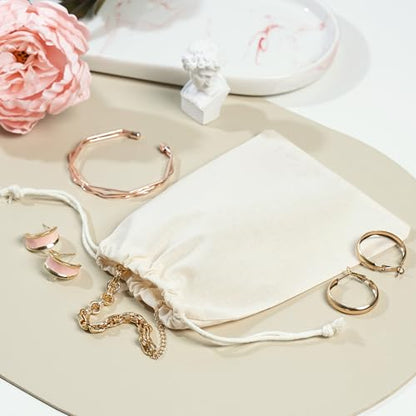 PALTERWEAR 100% Cotton Drawstring Bags 10‑Pack 5x7 Lightweight 70 GSM Muslin Pouch Set | Reusable Gift, Craft, Pantry, Travel Storage | Double Drawstring (Natural Beige, 5 x 7 Inches) - size: 5 x 7 Inches