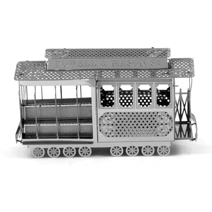 Fascinations Metal Earth San Francisco Cable Car 3D Metal Model Kit,Silver