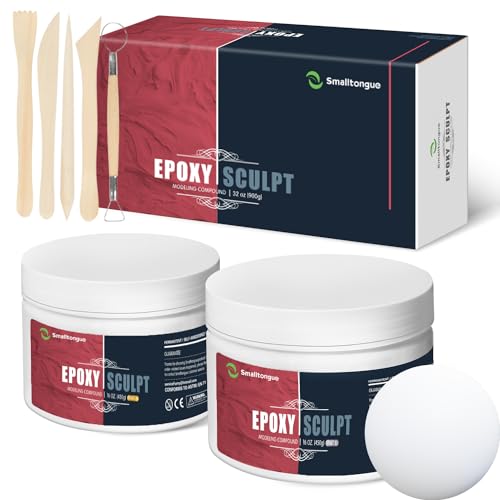 AB Epoxy Sculpt Clay, with Tools, White, 2 Part Modeling Compound 2 Pound - color: WHITE, size: 2 Pound
