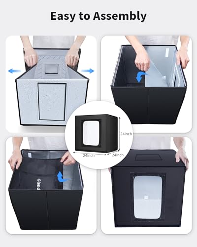 Glendan 24"x24" Light Box Photography, Large Photo Light Box - size: 24*24 inch